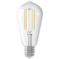 CALEX - LED Lamp - Smart LED ST64 - E27 Fitting - Dimbaar - 7W - Aanpasbare Kleur CCT - Transparant Helder - thumbnail