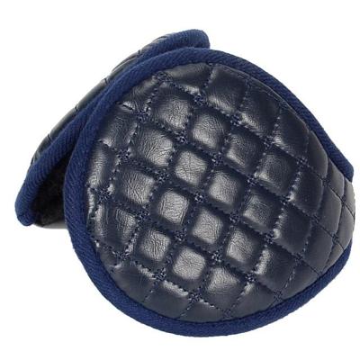 Winter opvouwbare verstelbaar dik warm pluche lederen earmuffs voor mannen (Dark Navy) Winter opvouwbare verstelbaar dik warm pluche lederen earmuffs voor mannen (Dark Navy)