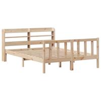 Bedframe zonder matras massief grenenhout 150x200 cm - thumbnail