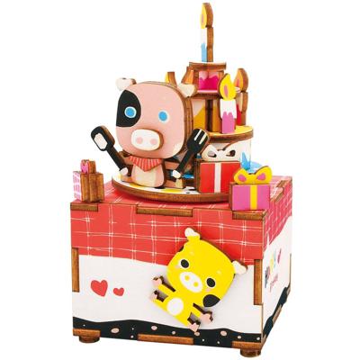 Robotime 3D-modelbouw Sweet Heart 13 x 7,3 cm hout 63-delig Robotime 3D-modelbouw Sweet Heart 13 x 7,3 cm hout 63-delig