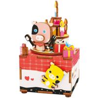 Robotime 3D-modelbouw Sweet Heart 13 x 7,3 cm hout 63-delig - thumbnail