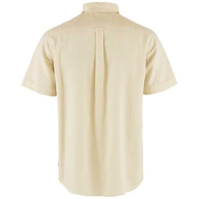 Fjallraven Övik Travel SS Shirt Heren Chalk White M