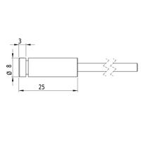 Picotronic Lasermodule Punt Rood 1 mW DC650-1-3(8x25)-C500 - thumbnail
