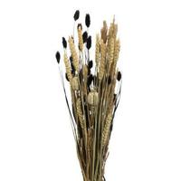 Droogbloemen boeket mix - zwart - klein - thumbnail