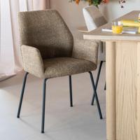 Eleonora Eetkamerstoel 'Indy' kleur Mosterd - thumbnail