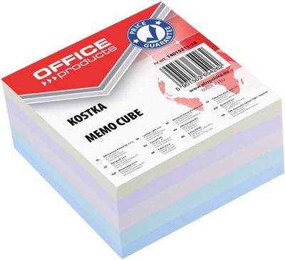 OFFICE products memokubus, gelijmd, 8,5 x 8,5 x 4 cm, geassorteerde pastelkleuren