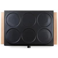 DOMO DO8717P Pancake-plaat Anti-aanbaklaag, Controlelampje Zwart - thumbnail