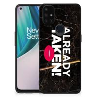 OnePlus Nord N10 5G | Telefoon Hoesje | met tekst Already Taken Black - thumbnail