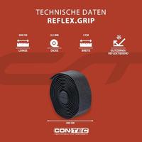 CONTEC stuurlint "reflex.grip" ct bar tape reflex.grip 200mm black/reflex - thumbnail