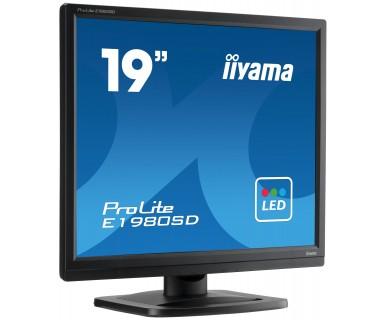 Iiyama E1980SD-B1 LED-monitor 48.3 cm (19 inch) 1280 x 1024 pix SXGA 5 ms DVI, VGA TN LED