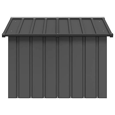 Hondenhok 116,5x103x81,5 cm gegalvaniseerd staal antracietkleur