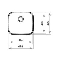 Wastafel met Eén Spoelbak Teka 10125123 - thumbnail