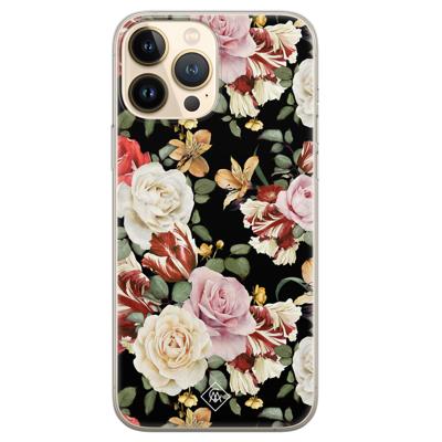 iPhone 13 Pro Max siliconen hoesje - Flowerpower