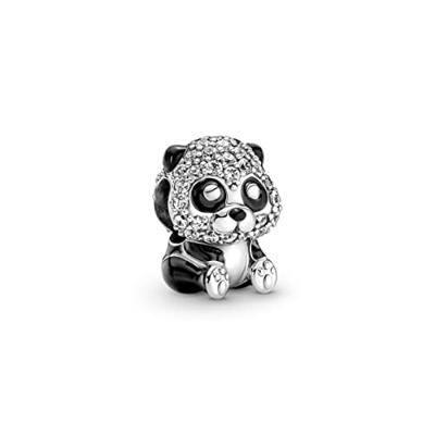 Pandora 790771C01 Bedel Sparkling Cute Panda zilver-zirconia zwart-wit - thumbnail