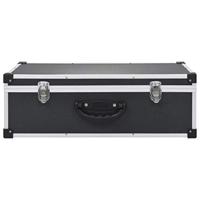 Cd-koffer voor 80 cd's aluminium ABS zwart - thumbnail