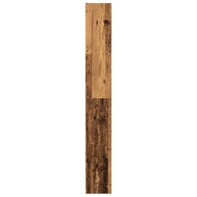Boekenkast 80x24x176 cm bewerkt hout oud houtkleurig