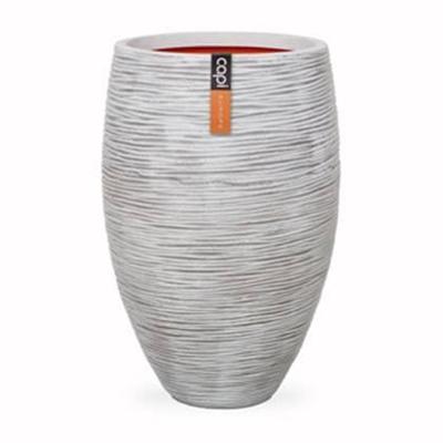 Capi bloempot nature rib elegant deluxe 45x72 cm ivoorkleurig