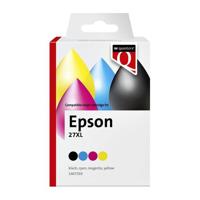 Inktcartridge Quantore alternatief tbv Epson 27XL zwart+3kleur | 12 stuks - thumbnail