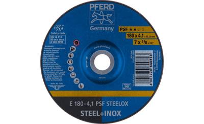PFERD TOOLS 62017950 E 180-4,1 PSF STEELOX Afbraamschijf gebogen Diameter 180 mm Boordiameter 22.23 mm RVS, Staal 10 stuk(s)