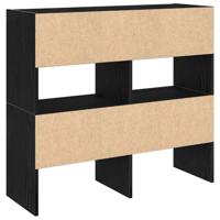 Schoenenrekken 2 st stapelbaar 89,5x30x40 cm bruin eikenkleur - thumbnail