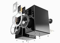 Sonoro: Orchestra boekenplank speakers - 2 stuks - Glanzend zwart - thumbnail