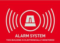 ABUS AU1315 Waarschuwingssticker Alarmsysteem Taal: Engels (b x h) 74 mm x 53 mm - thumbnail