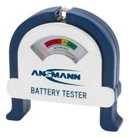 ANSMANN Batterijtester, betrouwbaar batterij- en accutestapparaat voor het weergeven van de resterende capaciteit, capaciteitsindicator voor accu's, batterijen en knoopcellen, werkt volledig zonder - thumbnail