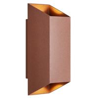 Nordlux Wandlamp Nico vierkant 2x GU10 roest IP54 - 4800917 - thumbnail