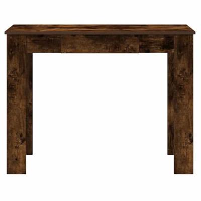 Bureau 100x45x75 cm bewerkt hout gerookt eikenkleurig