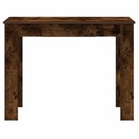 Bureau 100x45x75 cm bewerkt hout gerookt eikenkleurig - thumbnail