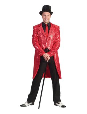 Slipjas Pailletten Rood Heren