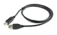 Gembird CCP-USB2-AMBM-1M USB-kabel USB 2.0 USB A USB B Zwart - thumbnail