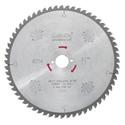 Metabo Accessoires cirkelzaagblad hw/ct ø 254x30, 48 wz - 628221000