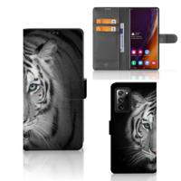 Samsung Galaxy Note20 Ultra | Telefoonhoesje | Met pasjeshouder | Tijger - thumbnail