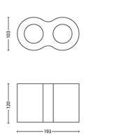 Philips PlafondspotsMy Living Runner 4-lichts wit - 530943112 - thumbnail