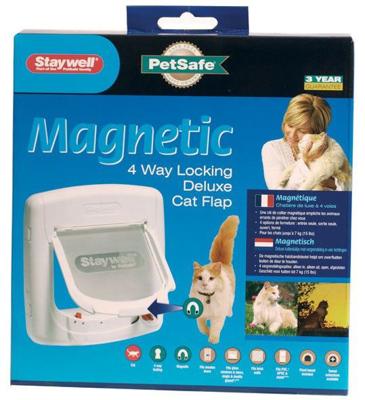 Petsafe kattenluik tot 7 kg magnetisch slot wit