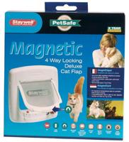 Petsafe kattenluik tot 7 kg magnetisch slot wit - thumbnail