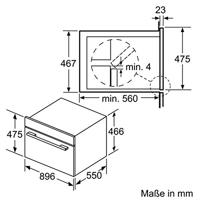 Siemens iQ500 VB558C0S0 oven Elektrische oven 85 l 3100 W Zwart A+ - thumbnail