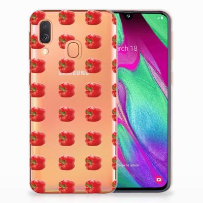 Samsung Galaxy A40 | Siliconen Case | Paprika Red Samsung Galaxy A40 | Siliconen Case | Paprika Red