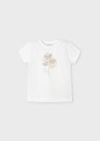 Mayoral Zomer t-shirt S/S meisjes - natural wit - thumbnail