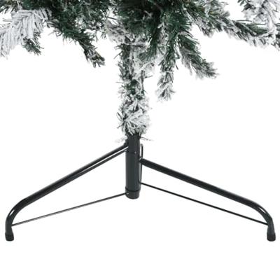 VidaXL Kunstkerstboom half met sneeuw smal 180 cm
