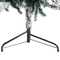 Kunstkerstboom half met sneeuw smal 180 cm - thumbnail