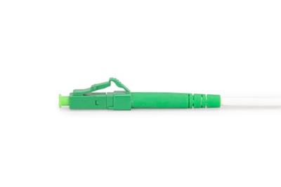 Digitus DK-2933A-10-LCA-SX Glasvezel Optische vezel, Glasvezel Aansluitkabel 100 cm Wit, Groen, Munt-groen, Donkergroen (zijdemat) [1x LC APC-stekker - 1x LC