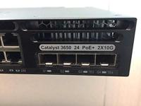 Cisco Catalyst 3650-24PD-E Switch, C3, Management, 24 x 10/100/1000 (PoE+) + 2 x 10 Gigabit SFP+, Desktop-PC, Rackmontage, PoE+ (390 W) - thumbnail