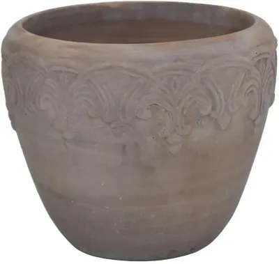 Mega Collections Bloempot Mystic Swirl - Ø40 x H34 - Bruin