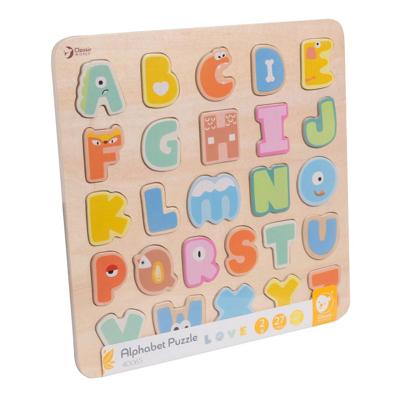 Classic World houten alfabet puzzel, 27st. Classic World houten alfabet puzzel, 27st.