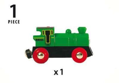 BRIO World Groene locomotief op batterijen