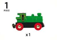 BRIO World Groene locomotief op batterijen - thumbnail
