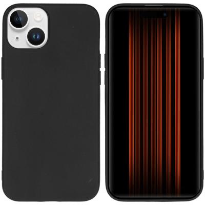 Accezz Color Backcover iPhone 15 Plus Telefoonhoesje Zwart Accezz Color Backcover iPhone 15 Plus Telefoonhoesje Zwart