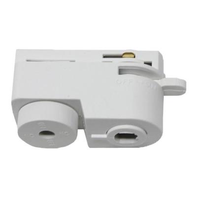 Witte Spanningsrails Connector voor Hanglampen - 1 Fase